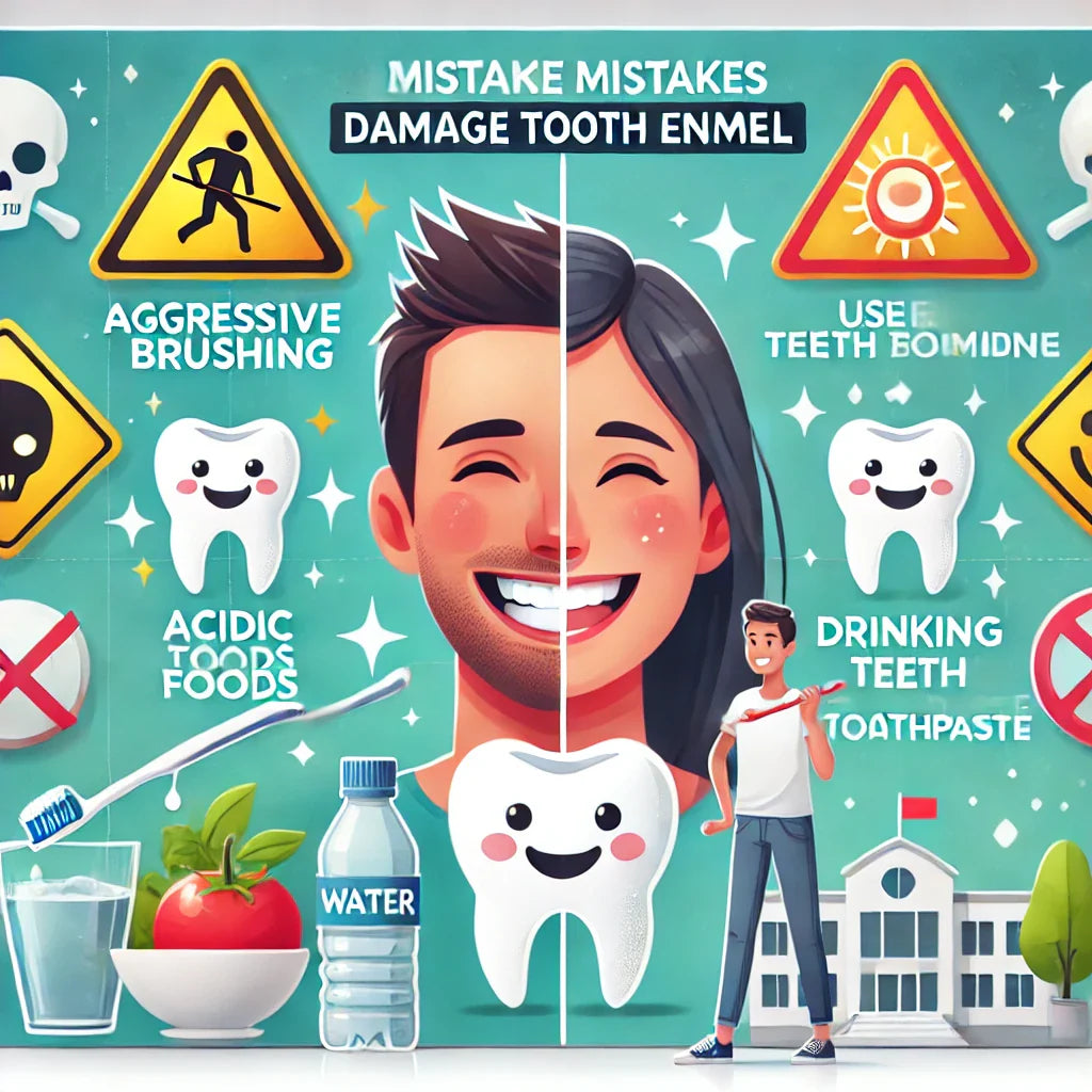 Gestes qui abîment l'émail des dents et comment les éviter