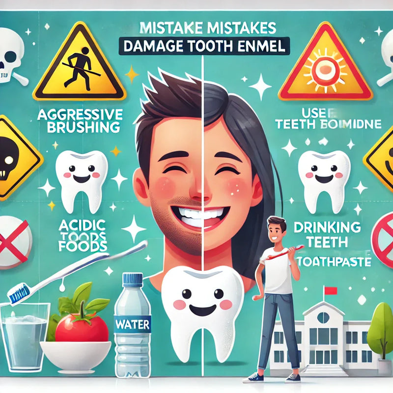 Gestes qui abîment l'émail des dents et comment les éviter