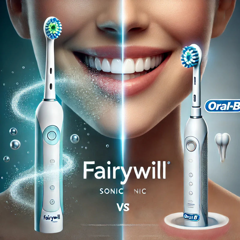 Comparatif brosses à dents Fairywill et Oral-B