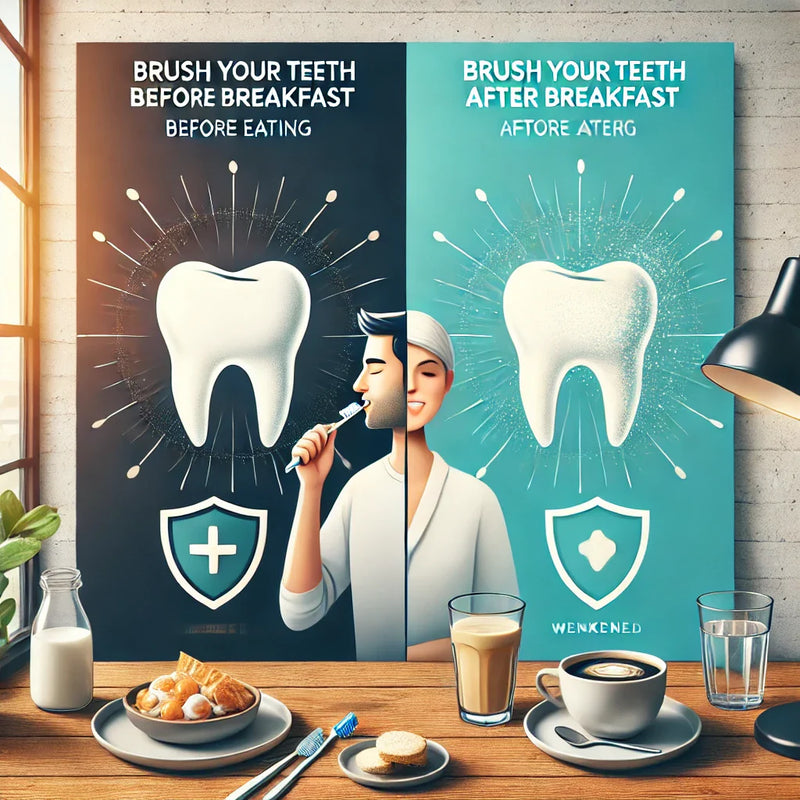 Brossage des dents avant ou après le petit-déjeuner