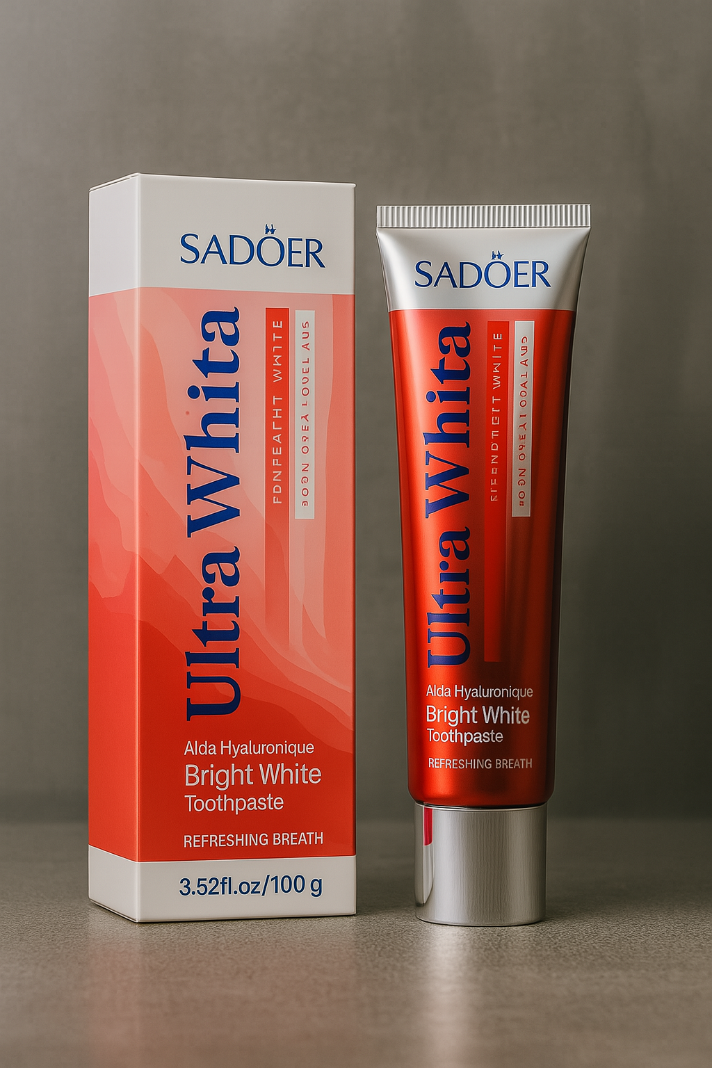 Tube de dentifrice SADOER Grenade et Fleur de Sakura, formule douce pour l'hygiène quotidienne des gencives sensibles