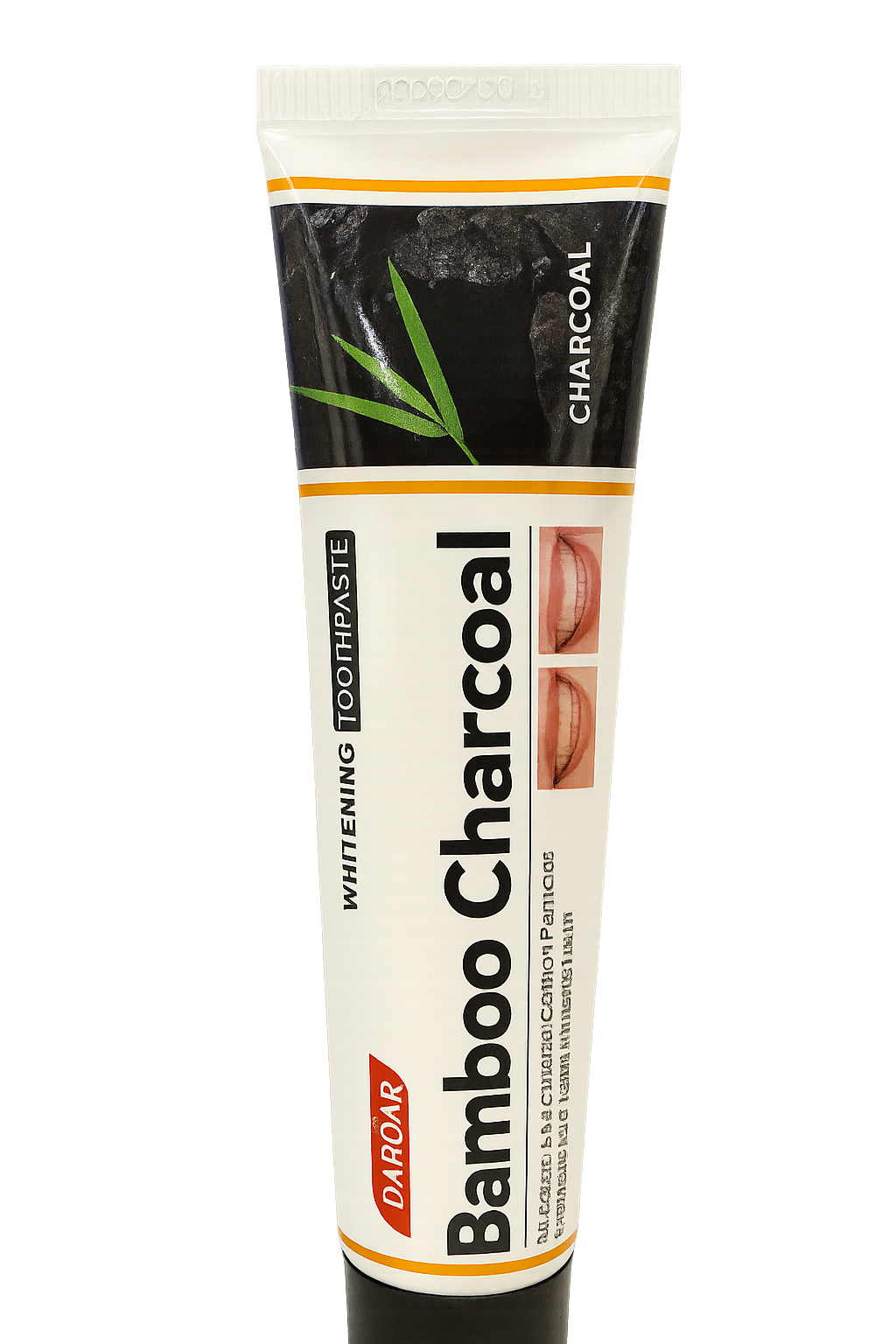 Tube de dentifrice au charbon actif, allié contre les taches de surface qui jaunissent les dents