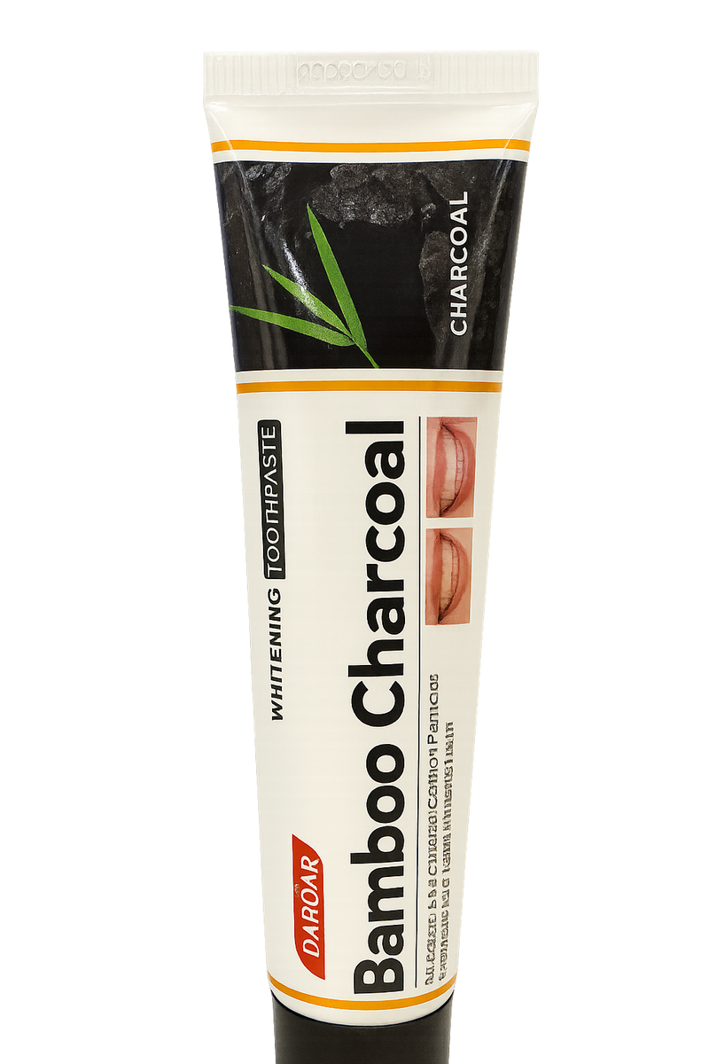 Tube de dentifrice au charbon actif, allié contre les taches de surface qui jaunissent les dents