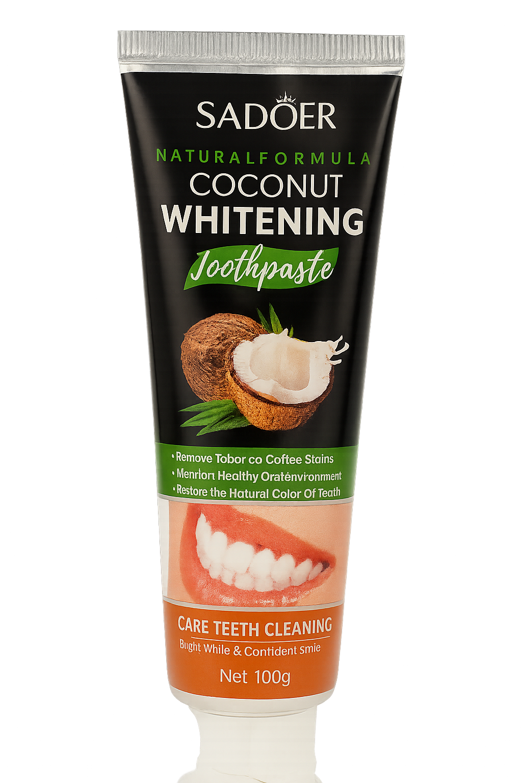 Dentifrice à la noix de coco Blancheur Douceur Coco, formule douce pour dents sensibles