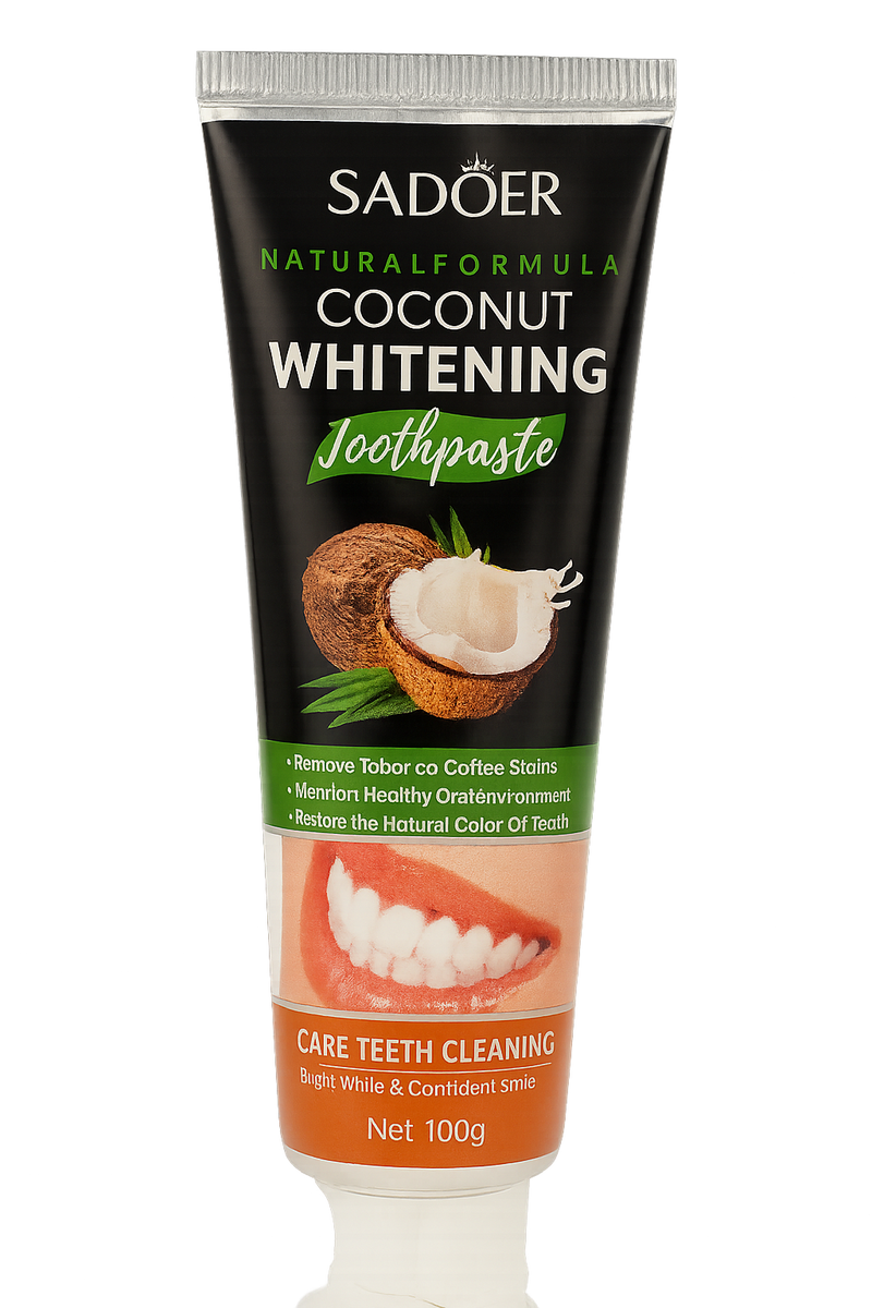 Dentifrice à la noix de coco Blancheur Douceur Coco, formule douce pour dents sensibles