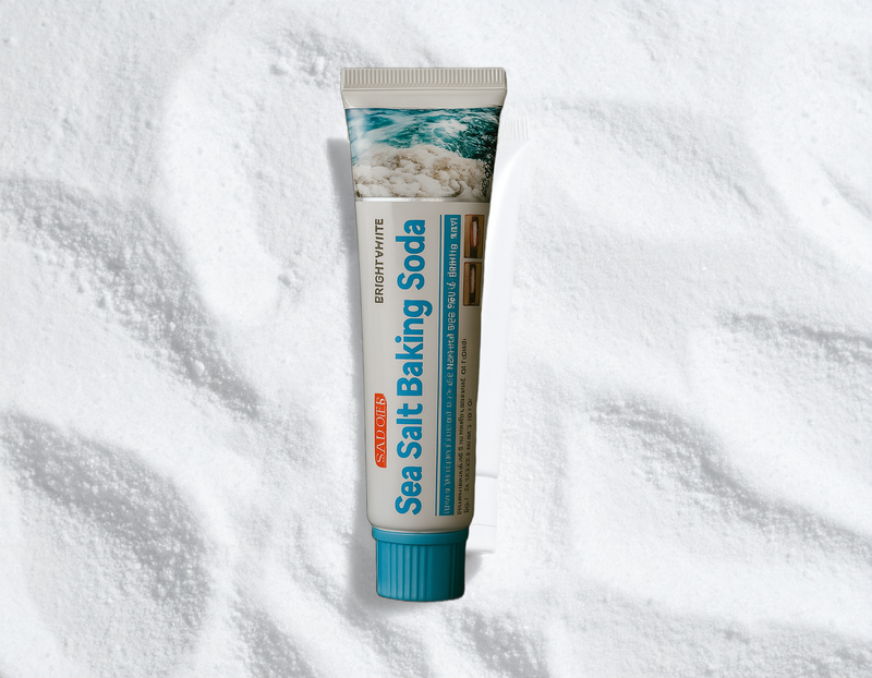 Dentifrice au sel marin et au bicarbonate, ingrédients d'origine naturelle dans une formule contrôlée