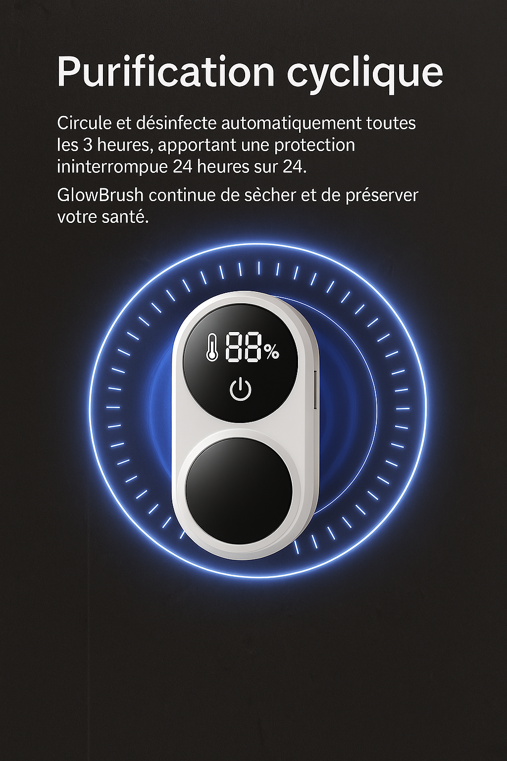 purificateur brosse a dent uv purification cyclique