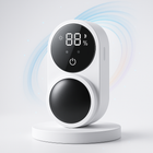 Packshot du stérilisateur intelligent Glow Brush ÉclatDent à UV-C avec écran numérique sur socle blanc