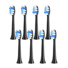 Jeu de brossettes de rechange ÉclatDent pour brosse à dents électrique modèle P11, poils bleus et blancs