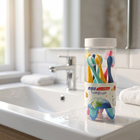 Soft kids’ toothbrushes — on the edge of a white washbasin, morning light
