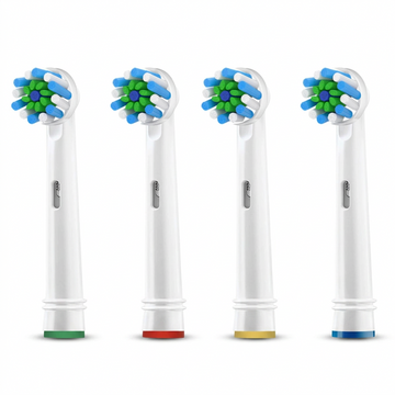 Oral-B-kompatible Aufsteckbürsten, gekreuzte Borsten — Vorrat für 1 bis 3 Jahre