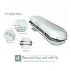 Case details: ventilation holes on the back, clip closure and the lid’s fitting edge