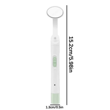 Miroir dentaire à LED rechargeable par USB — bleu, rose ou vert