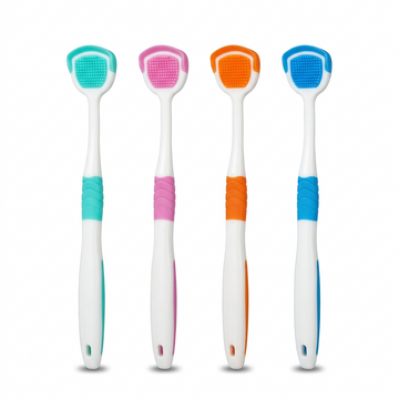 Soft 2-in-1 tongue cleaner — the gentle alternative to a metal scraper