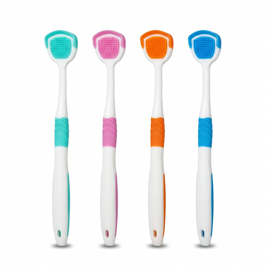 Nettoyeur de langue souple 2 en 1 — alternative douce au gratte-langue