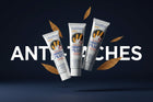 Pack Anti-Taches Tabac ÉclatDent : les trois tubes en lévitation devant le mot ANTI-TACHES sur fond bleu nuit