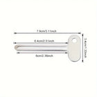 Esquema del exprimidor: 7,9 cm de largo, cabeza de 3,4 cm, ranura de 6 cm