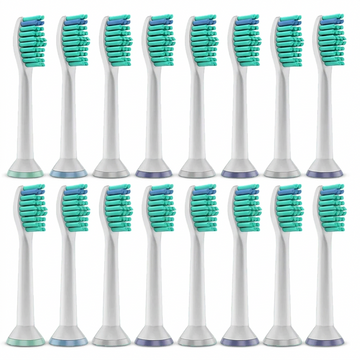 Sonicare-kompatible Bürstenköpfe im Familienpack — Farbring pro Person, 8 bis 24