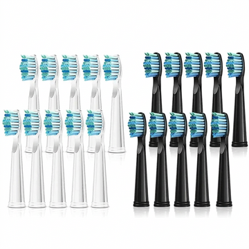 Kompatible Bürstenköpfe für Fairywill D7, 507, 508, 917 — 20 Stück für zwei