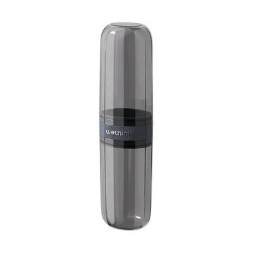 Étui de voyage transparent pour brosse à dents et dentifrice